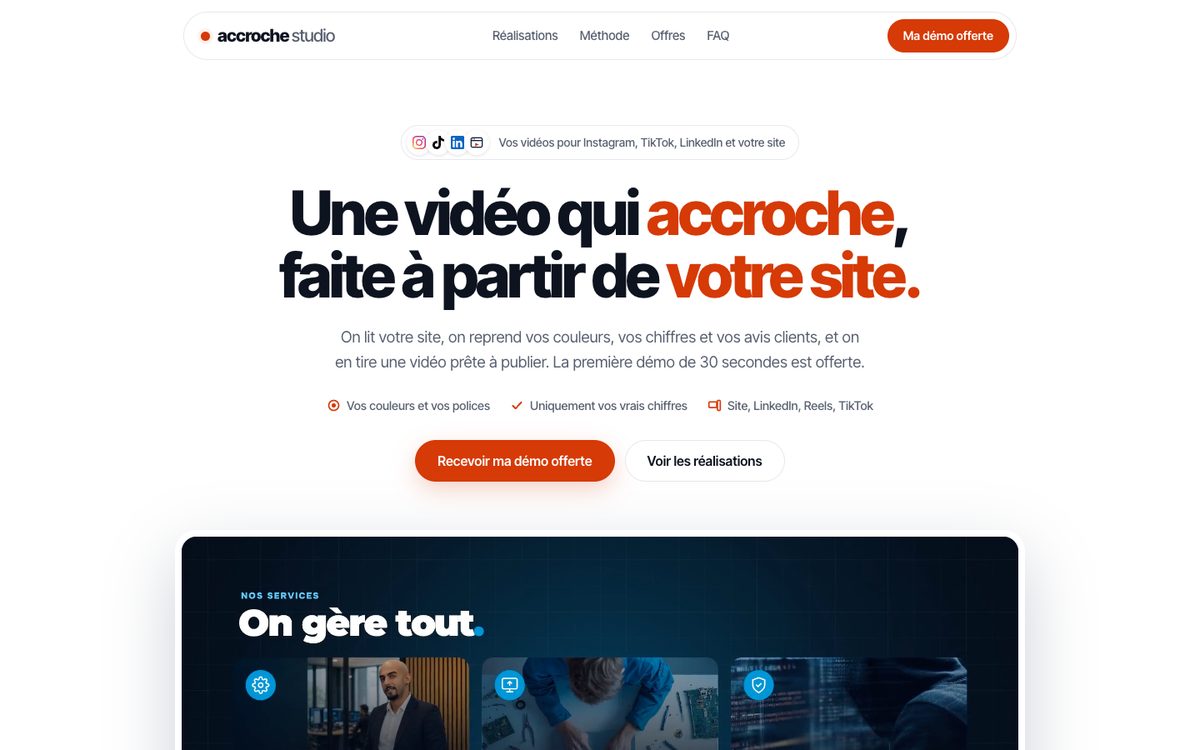 Site Accroche Studio